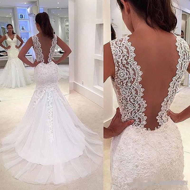 romantic-mermaid-wedding-dresses-backless